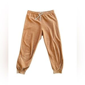 The Tiny Big Sister Terry Pull On Cropped Jogger Size 36/S Caramel Drawstring
